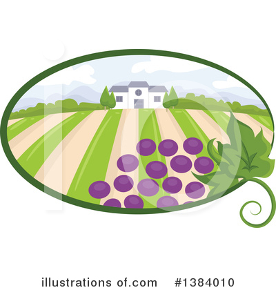 Vineyard Clipart #1384010 by BNP Design Studio