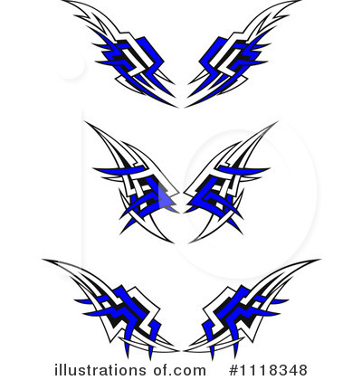 Tribal Wing Clipart #1118348 by Vector Tradition SM
