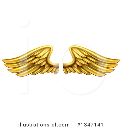 Royalty-Free (RF) Wings Clipart Illustration by AtStockIllustration - Stock Sample #1347141
