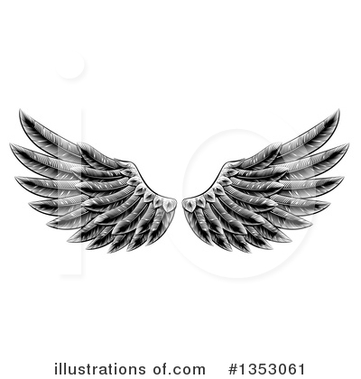 Royalty-Free (RF) Wings Clipart Illustration by AtStockIllustration - Stock Sample #1353061