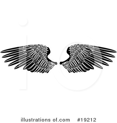 Royalty-Free (RF) Wings Clipart Illustration by AtStockIllustration - Stock Sample #19212