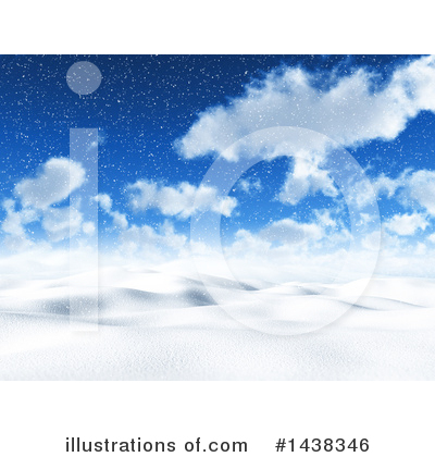Winter Landscape Clipart #1438346 by KJ Pargeter