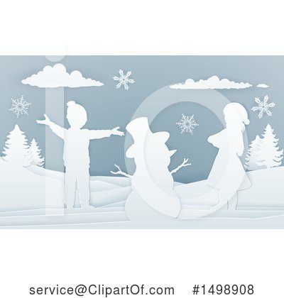 Silhouettes Clipart #1498908 by AtStockIllustration