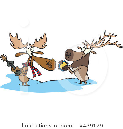 Moose Clipart #439129 by toonaday