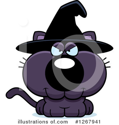 Witch Cat Clipart #1267941 by Cory Thoman