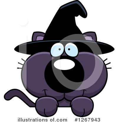 Royalty-Free (RF) Witch Cat Clipart Illustration by Cory Thoman - Stock Sample #1267943