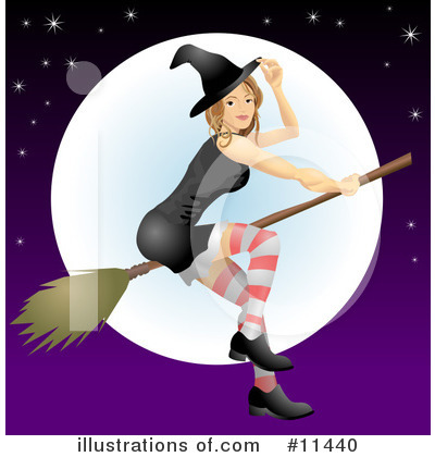 Witches Clipart #11440 by AtStockIllustration