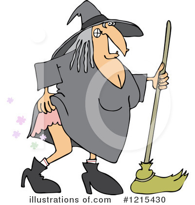 Royalty-Free (RF) Witch Clipart Illustration by djart - Stock Sample #1215430