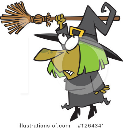 Witch Clipart #1264341 by toonaday