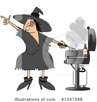 Royalty-Free (RF) Witch Clipart Illustration by djart - Stock Sample #1347288