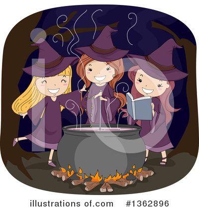 Royalty-Free (RF) Witch Clipart Illustration by BNP Design Studio - Stock Sample #1362896