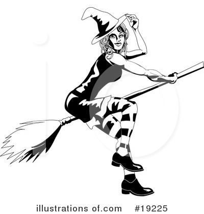 Witches Clipart #19225 by AtStockIllustration