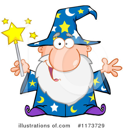 Royalty-Free (RF) Wizard Clipart Illustration by Hit Toon - Stock Sample #1173729