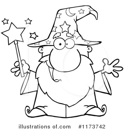Royalty-Free (RF) Wizard Clipart Illustration by Hit Toon - Stock Sample #1173742