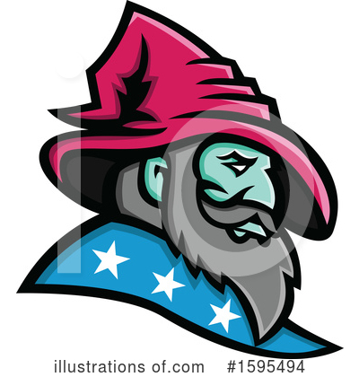 Royalty-Free (RF) Wizard Clipart Illustration by patrimonio - Stock Sample #1595494