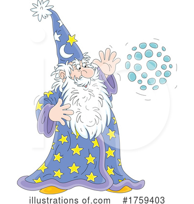 Royalty-Free (RF) Wizard Clipart Illustration by Alex Bannykh - Stock Sample #1759403
