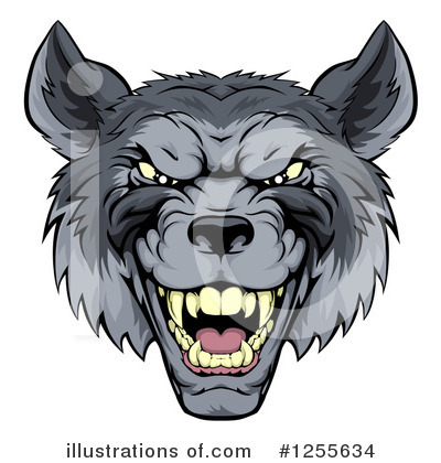 Wolf Clipart #1255634 by AtStockIllustration