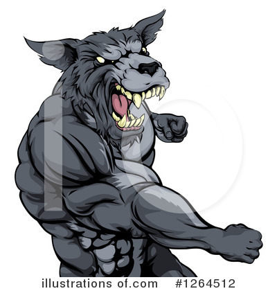 Royalty-Free (RF) Wolf Clipart Illustration by AtStockIllustration - Stock Sample #1264512