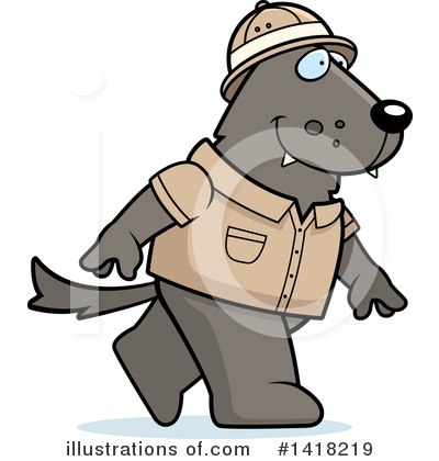 Royalty-Free (RF) Wolf Clipart Illustration by Cory Thoman - Stock Sample #1418219