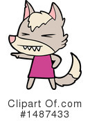 Wolf Clipart #1487433 by lineartestpilot