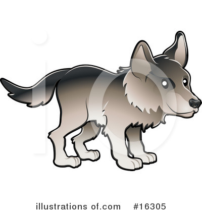 gray wolf clipart