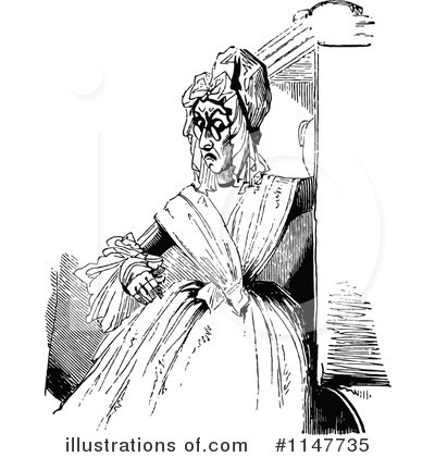 Royalty-Free (RF) Woman Clipart Illustration by Prawny Vintage - Stock Sample #1147735