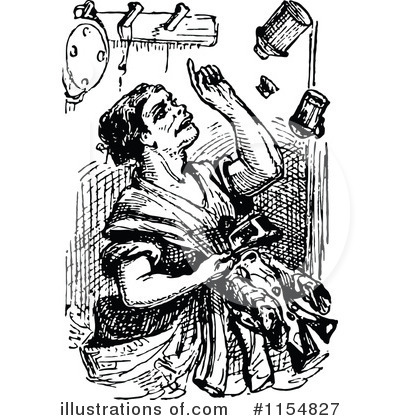 Royalty-Free (RF) Woman Clipart Illustration by Prawny Vintage - Stock Sample #1154827