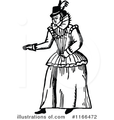 Royalty-Free (RF) Woman Clipart Illustration by Prawny Vintage - Stock Sample #1166472