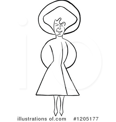 Royalty-Free (RF) Woman Clipart Illustration by Prawny Vintage - Stock Sample #1205177