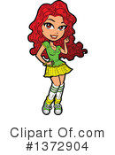 Woman Clipart #1372904 by Clip Art Mascots