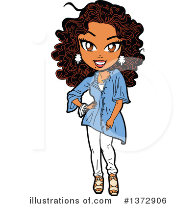 Royalty-Free (RF) Woman Clipart Illustration by Clip Art Mascots - Stock Sample #1372906