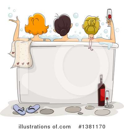 Bathing Clipart #1381170 by BNP Design Studio
