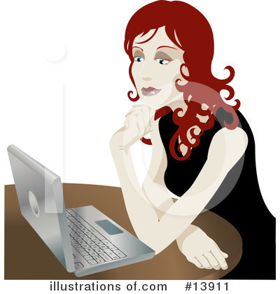 Computer Clipart #13911 by AtStockIllustration