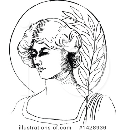 Royalty-Free (RF) Woman Clipart Illustration by Prawny Vintage - Stock Sample #1428936