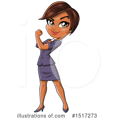 Black Business Woman Clipart #1517273 by Clip Art Mascots