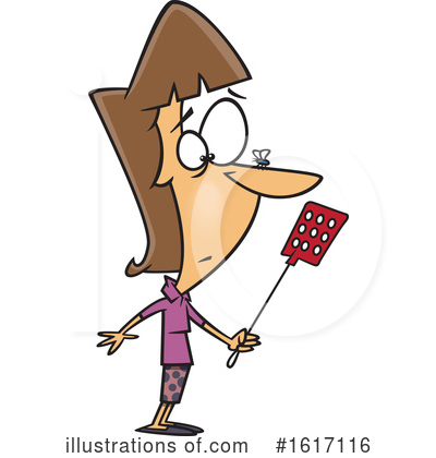 Fly Swatter Clipart #1617116 by toonaday