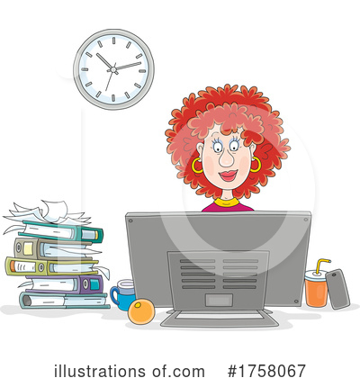 Office Clipart #1758067 by Alex Bannykh