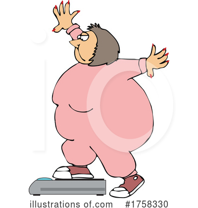 Obese Clipart #1758330 by djart