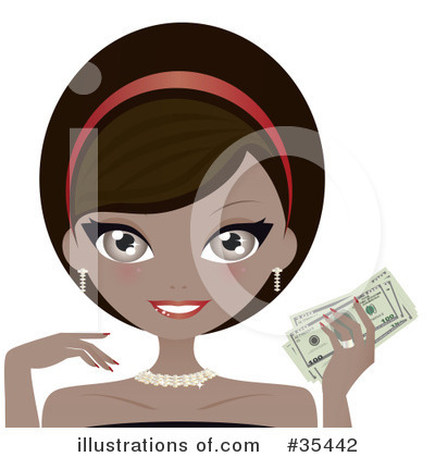 Royalty-Free (RF) Woman Clipart Illustration by Melisende Vector - Stock Sample #35442