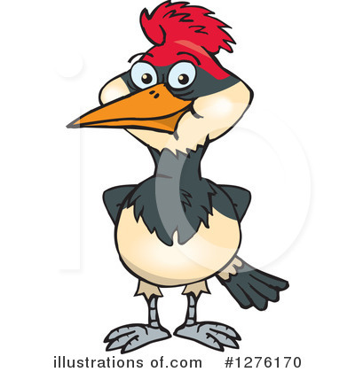Royalty-Free (RF) Woodpecker Clipart Illustration by Dennis Holmes Designs - Stock Sample #1276170
