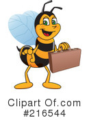 Worker Bee Character Clipart #216544 by Mascot Junction