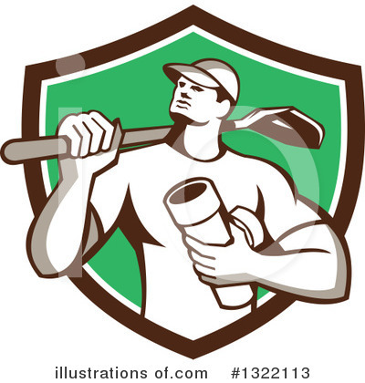 Royalty-Free (RF) Worker Clipart Illustration by patrimonio - Stock Sample #1322113
