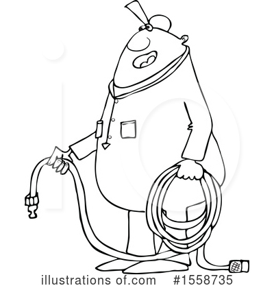 Royalty-Free (RF) Worker Clipart Illustration by djart - Stock Sample #1558735