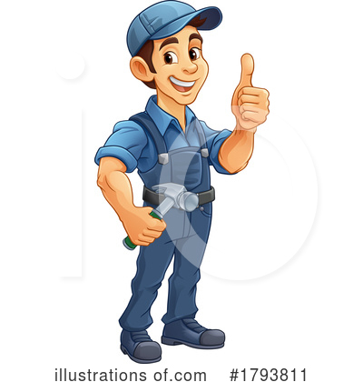 Construction Worker Clipart #1793811 by AtStockIllustration