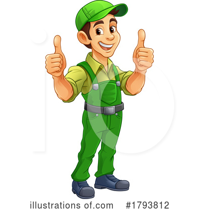 Construction Worker Clipart #1793812 by AtStockIllustration