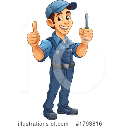 Electrician Clipart #1793816 by AtStockIllustration