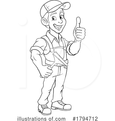 Royalty-Free (RF) Worker Clipart Illustration by AtStockIllustration - Stock Sample #1794712