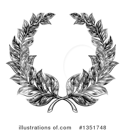 Royalty-Free (RF) Wreath Clipart Illustration by AtStockIllustration - Stock Sample #1351748