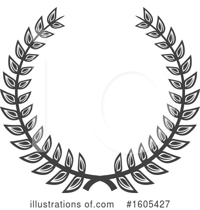 Laurel Wreath Clipart #1605427 by Vector Tradition SM