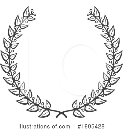 Laurel Wreath Clipart #1605428 by Vector Tradition SM